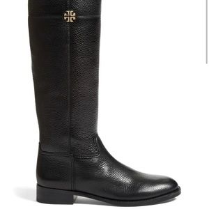 Tory Burch Jolie black leather riding boots